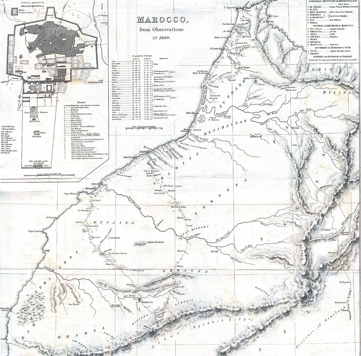 Mapa histórico de Marruecos